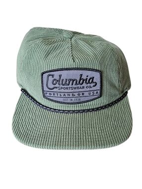 Columbia Green Corduroy Packsaddle Snap Back Unisex Hat